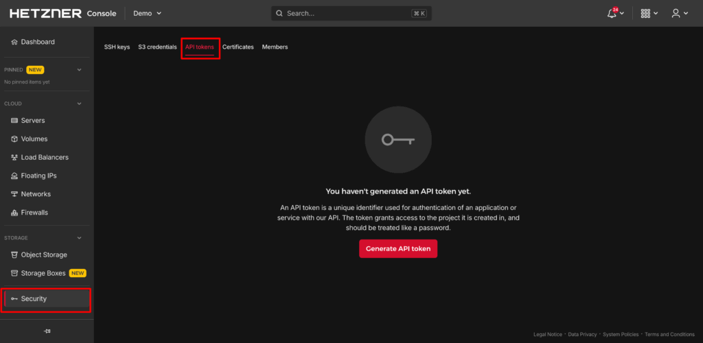 Provision a Hetzner Server via Pivotlar
