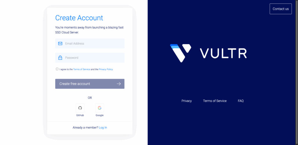 Provision a Vultr Server via Pivotlar